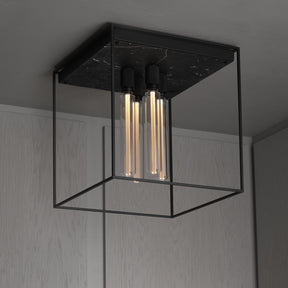 B+P Caged Ceiling Light 4.0 | Black Marble