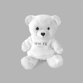 BLVCK Whte Teddy Bear